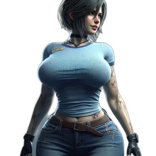 dress, jacket, weapon, concept art transparent PNG cut-out