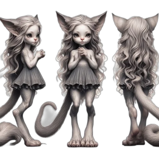 creature, concept art, fantasy art, 3d render transparent PNG cut-out