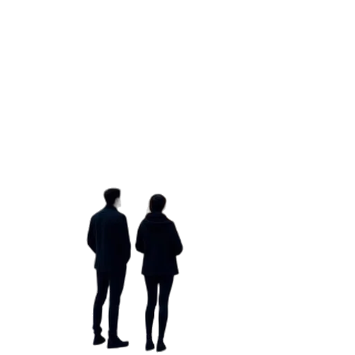 jacket, umbrella, robot, staff transparent PNG cut-out