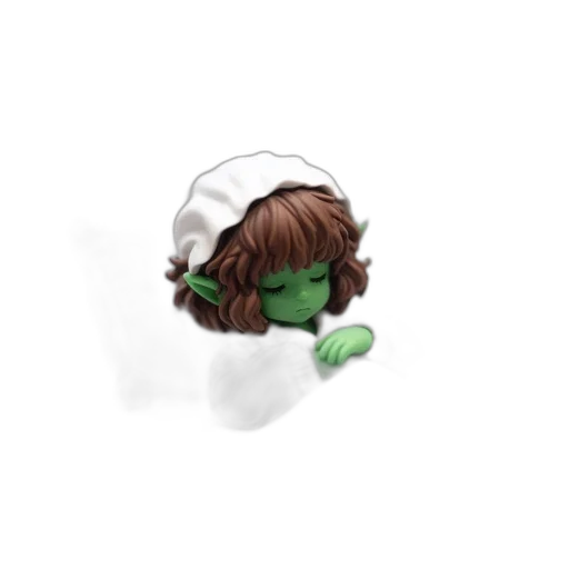 hat, staff, creature, mask transparent PNG cut-out