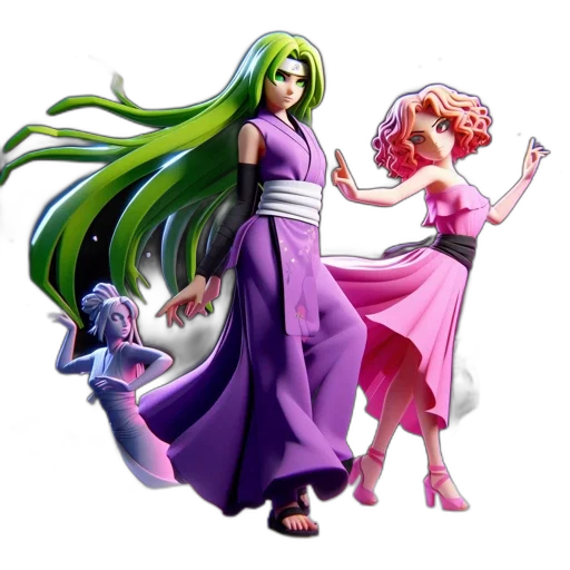dress, concept art, 3d render, vaporwave transparent PNG cut-out