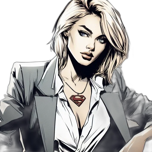 jacket, jewelry, comic book art, cartoon transparent PNG cut-out