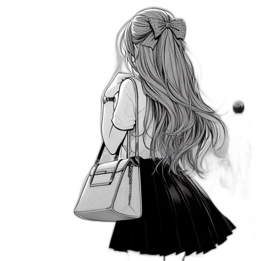 dress, hair, jacket, jewelry transparent PNG cut-out