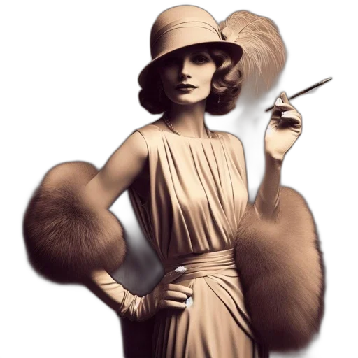 hat, staff, jewelry, dress transparent PNG cut-out
