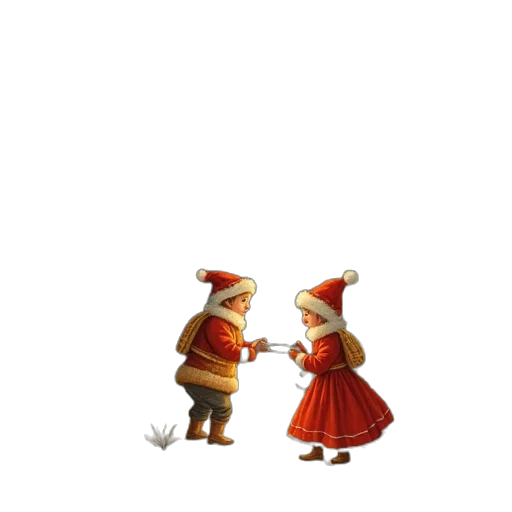hat, dress, staff, 3d render transparent PNG cut-out