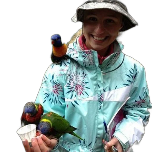 jacket, staff, animal, hat transparent PNG cut-out