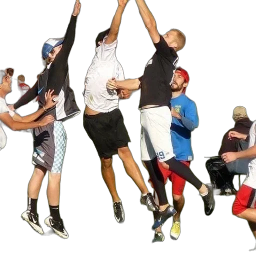 group, people, playing, frisbee transparent PNG cut-out