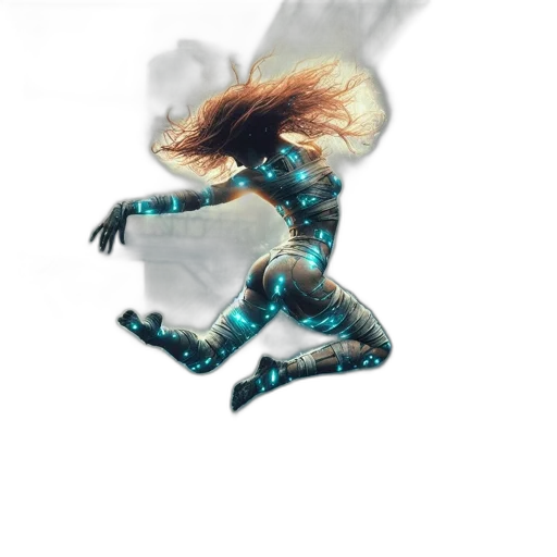 hair, creature, dragon, robot transparent PNG cut-out