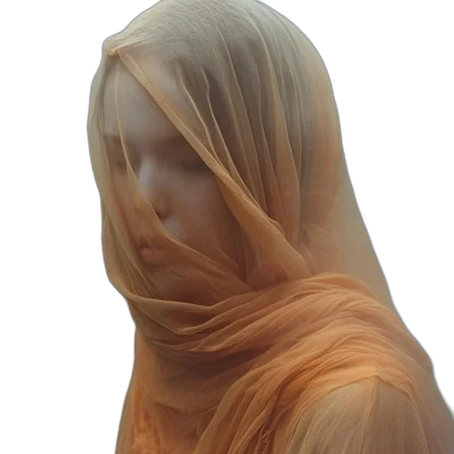 dress, mask, face, hair transparent PNG cut-out