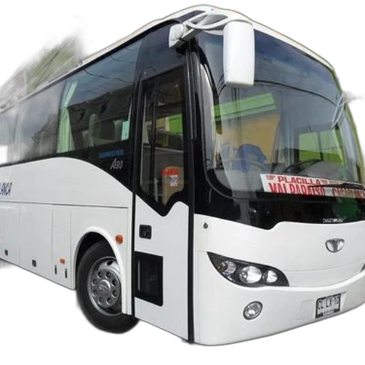 3d render, photorealistic, white, bus transparent PNG cut-out