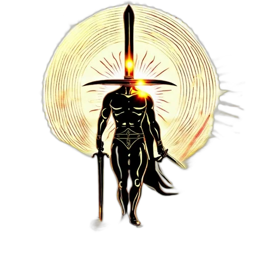 staff, creature, mask, sword transparent PNG cut-out