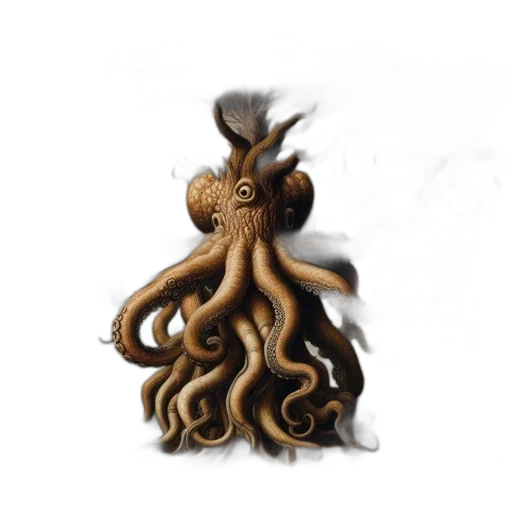 hair, creature, crown, staff transparent PNG cut-out