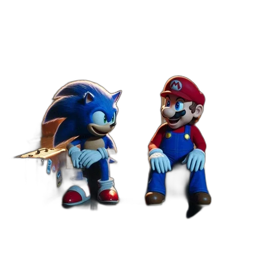 3d render, concept art, pixel art, blue transparent PNG cut-out