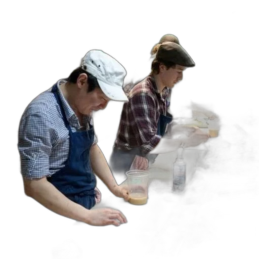 food, staff, hat, photorealistic transparent PNG cut-out