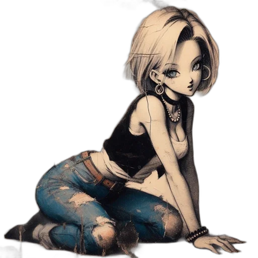 cartoon, anime, comic book art, concept art transparent PNG cut-out