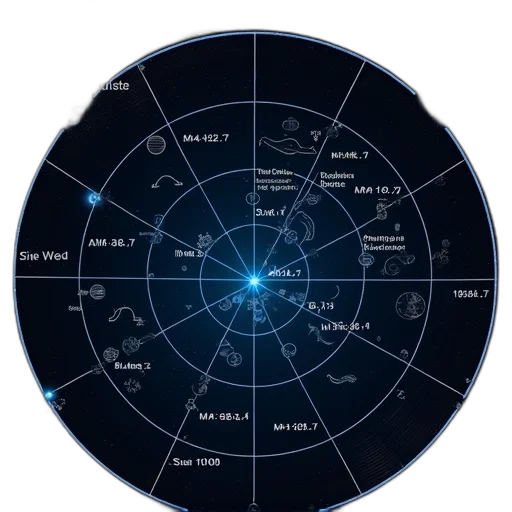 outer space, night, digital, display transparent PNG cut-out