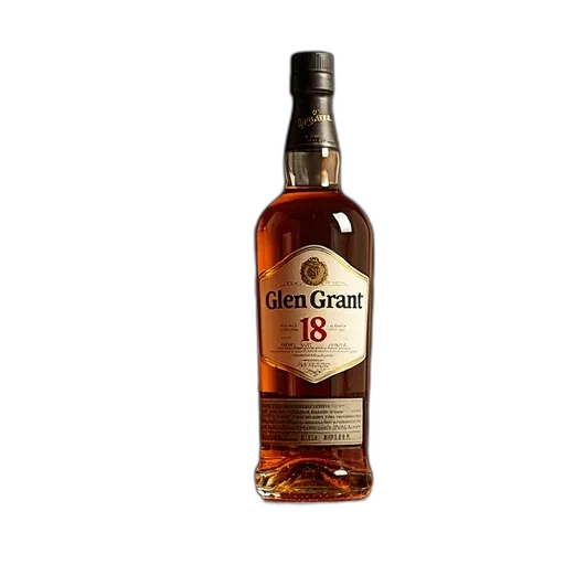 bottle, 3d render, glen, grant transparent PNG cut-out