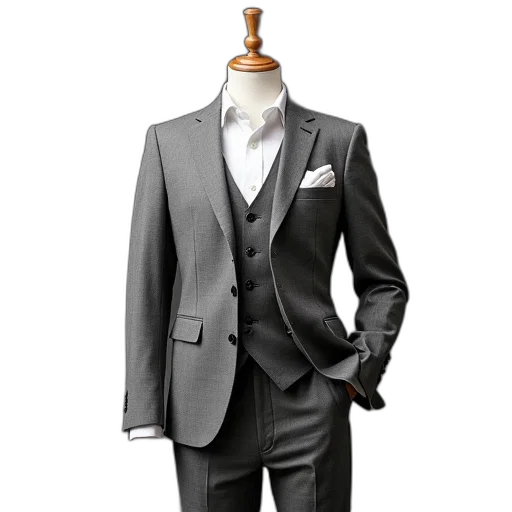 jacket, staff, 3d render, photorealistic transparent PNG cut-out