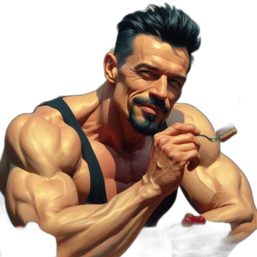 face, weapon, concept art, comic book art transparent PNG cut-out