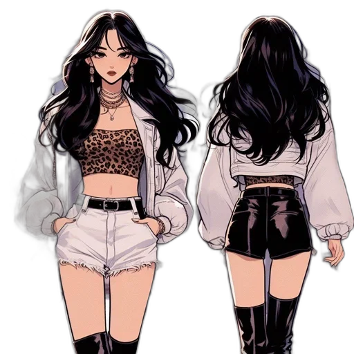jacket, dress, concept art, cartoon transparent PNG cut-out