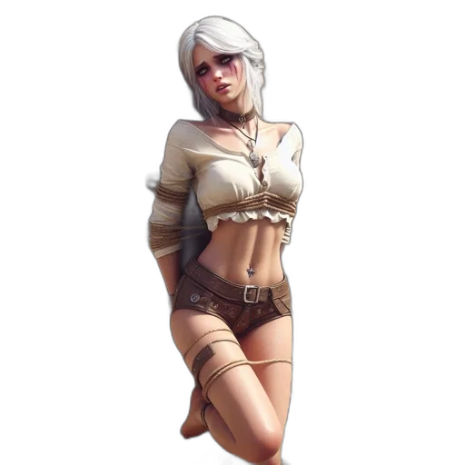 jacket, dress, staff, weapon transparent PNG cut-out