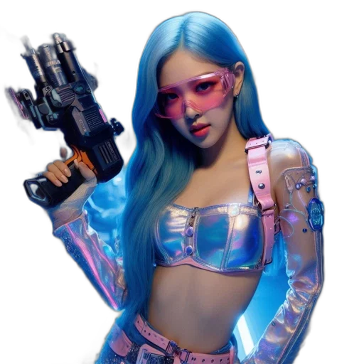 robot, weapon, cyberpunk, concept art transparent PNG cut-out