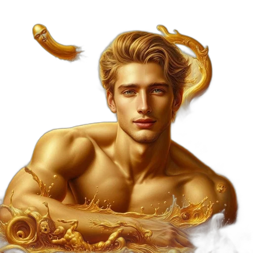 crown, fantasy art, photorealistic, oil painting transparent PNG cut-out