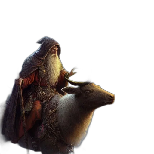 dragon, creature, staff, sword transparent PNG cut-out