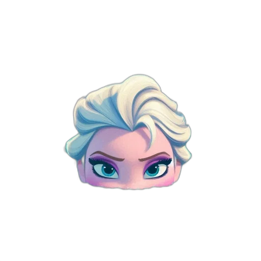 face, crown, hair, creature transparent PNG cut-out