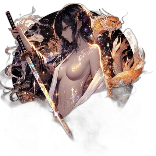 sword, weapon, staff, fantasy art transparent PNG cut-out