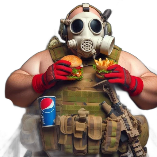 food, mask, weapon, robot transparent PNG cut-out