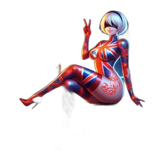 dress, robot, concept art, comic book art transparent PNG cut-out
