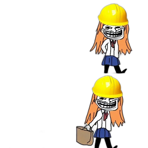 robot, staff, cartoon, anime transparent PNG cut-out