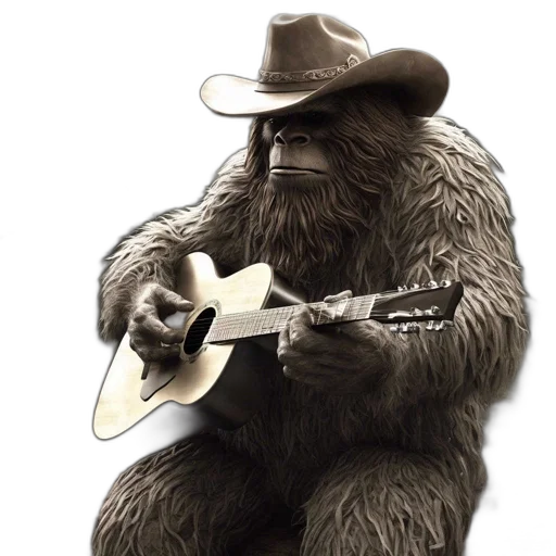 animal, hat, concept art, yeti-like transparent PNG cut-out