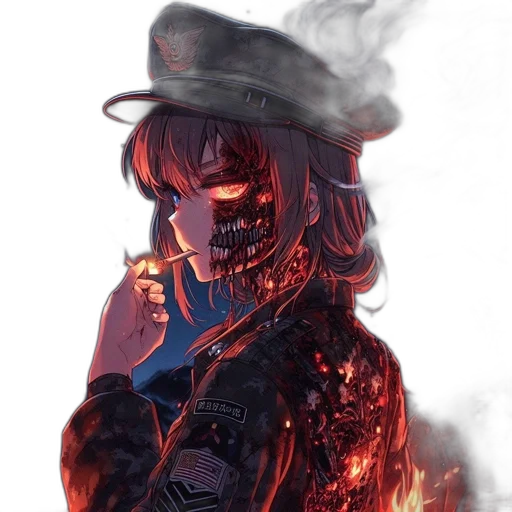 weapon, mask, hat, face transparent PNG cut-out
