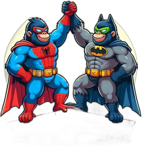 comic book art, concept art, cartoon, pixel art transparent PNG cut-out