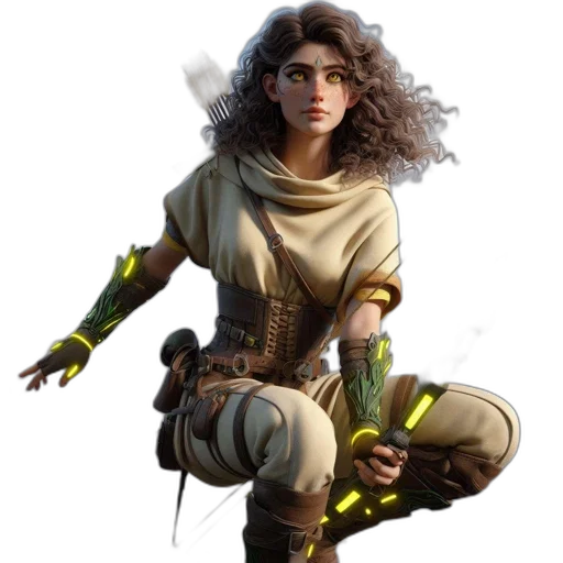 staff, fantasy art, concept art, comic book art transparent PNG cut-out