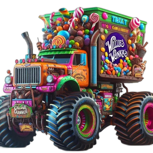 food, car, 3d render, concept art transparent PNG cut-out