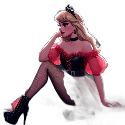 dress, shoes, concept art, pixel art transparent PNG cut-out