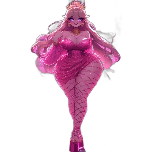 dress, creature, concept art, 3d render transparent PNG cut-out