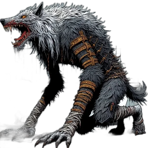 creature, animal, dragon, staff transparent PNG cut-out