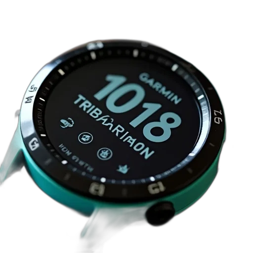 3d render, close-up, garmin, smartwatch transparent PNG cut-out