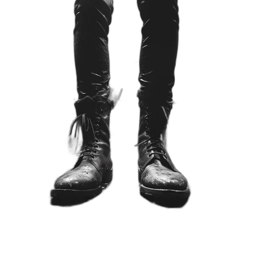 shoes, jacket, weapon, staff transparent PNG cut-out