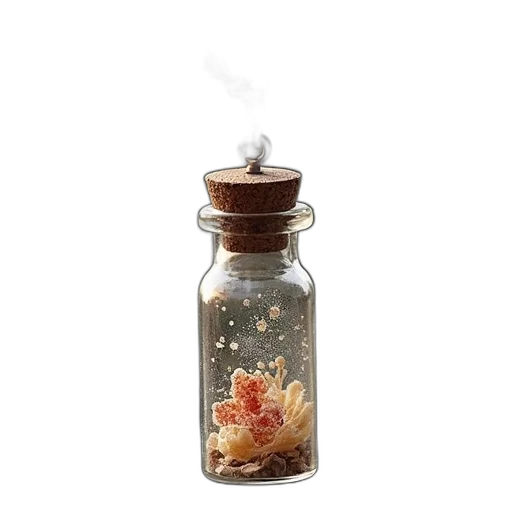 bottle, food, outer space, necklace transparent PNG cut-out