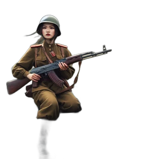 weapon, staff, hat, jacket transparent PNG cut-out