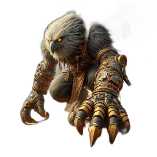 creature, dragon, weapon, staff transparent PNG cut-out