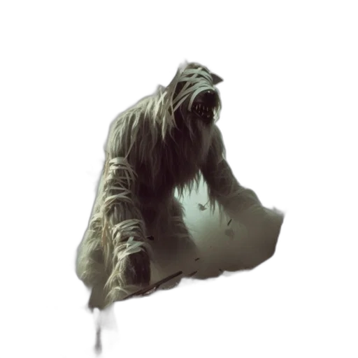 creature, animal, staff, hair transparent PNG cut-out