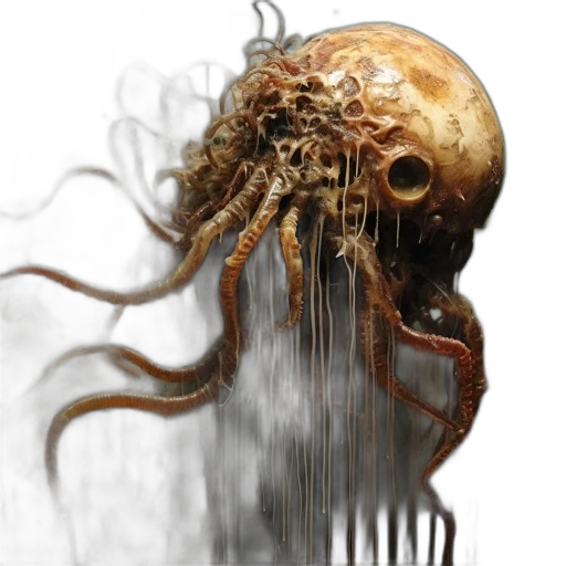 creature, hair, mask, face transparent PNG cut-out