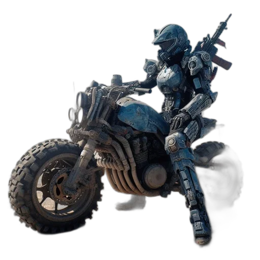 weapon, robot, car, concept art transparent PNG cut-out