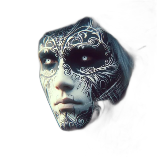 mask, face, jewelry, creature transparent PNG cut-out